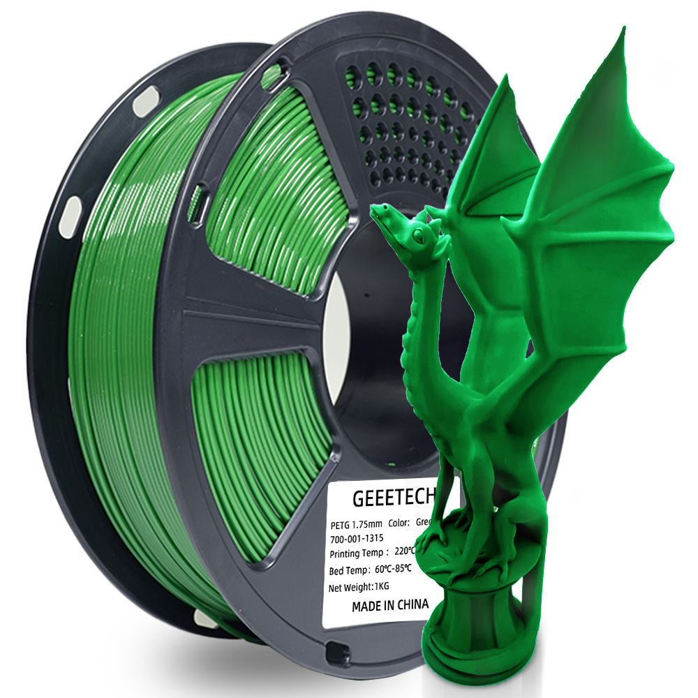 PETG Green Greeetech Petg Green/Зелений 1,75 мм 1кг - Зображення 1