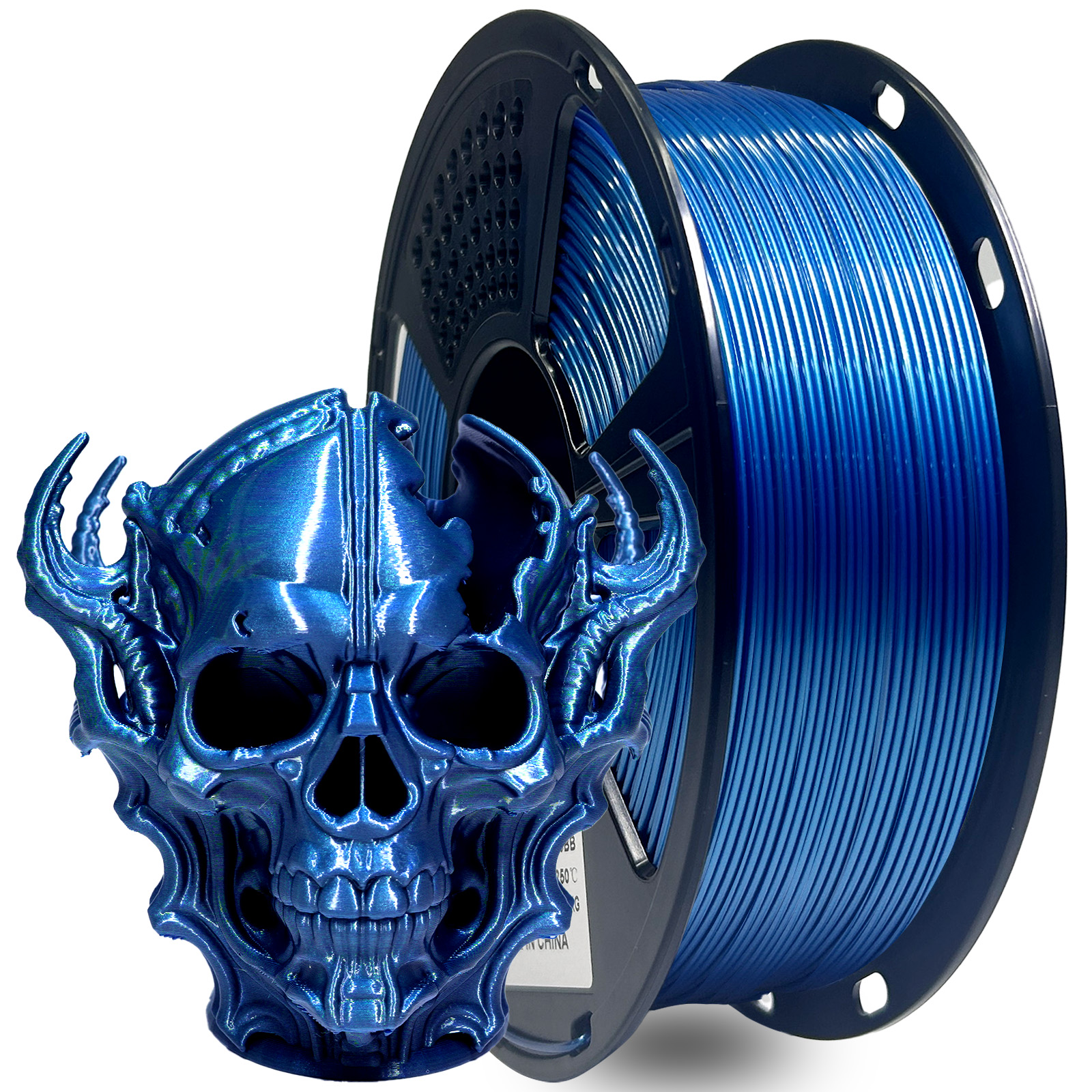 PETG Metal Blue Greeetech Petg Metal Blue/Металевий синій 1,75 мм 1кг - Зображення 1